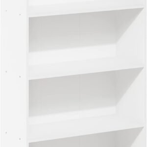 4-Tier Bookcase/Bookshelf/Storage Shelves, White