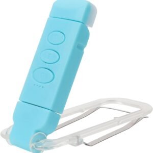 Clip On Book Light, USB Rechargeable Reading Light with 3 Color Modes, 5 Brightness Levels, Flexible Clamp Arm for Bed and Travel (Blue, Basic)
