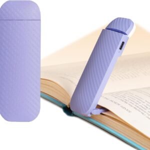 Reading Book Light, Clip on Reading Light, Rechargeable Reading Light, Book Lights for Reading at Night in Bed, Reading Lights for Books in Bed, Romantic Purple