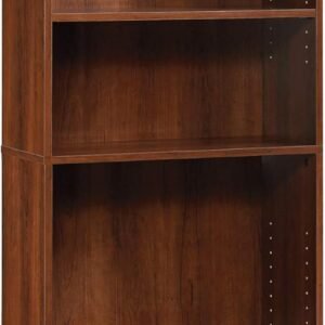 5-Shelf Bookcase, Bookshelf with Adjustable Storage Shelves, in Brook Cherry